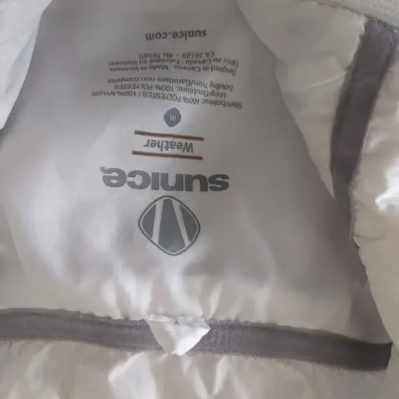 Women's Sunice Elena White Jacket Windbreaker Medium - Picture 5 of 6